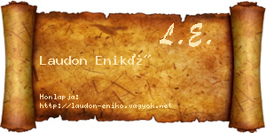 Laudon Enikő névjegykártya