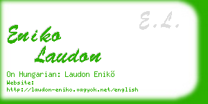eniko laudon business card